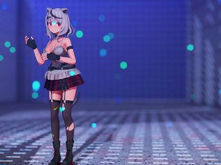 【MMD Hololive 4k/60fps】《Sakamata Chloe (沙花叉クロヱ)》~~《Nyan Cat EX》~(daniwellP feat. 桃音モモ)