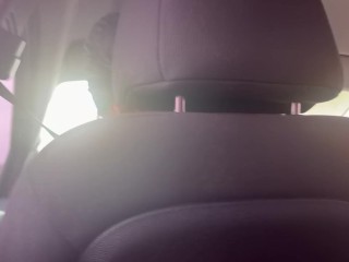 My boyfriend masturbates me and gives me oral sex while his father drives (POV)