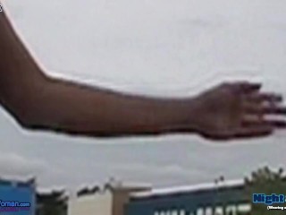 Braless Woman MILF in Public driving and outdoors exposes Big Tits and Nipples