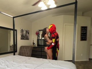 Brought Home Ironman from Comic Con and Took His Dick til He Covered my Ass in Cum
