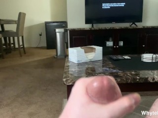 Suck on My BALLS while I Cum on Stepmoms Couch!