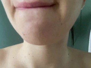 Eating and Swallowing my Virgin Thick Cream