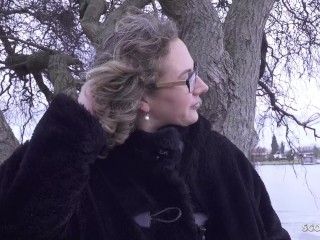 GERMAN SCOUT - Reife deutsche kurvige Frau Kathy Deep mit Mega Eutern beim Casting gefickt