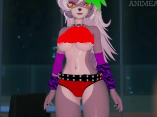 Fucking Roxanne Wolf from FNAF Until Creampie - Anime Hentai