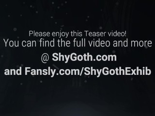 Goth girl Longboards in a loose skirt with no panties