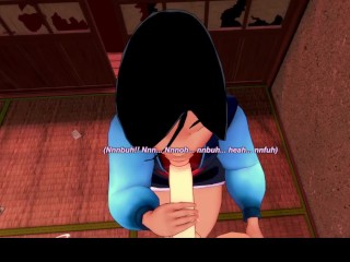 3D/Anime/Hentai: Mulan Swallows & Gets Anally Fucked! (Paid Request)