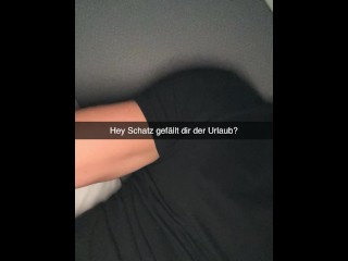 Wilde Türkin geht mit besten Freund im Urlaub fremd Snapchat