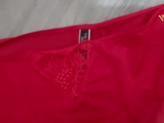 I cum in the Victoria's Secret panties that the girl I'm with gave me