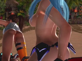 Dead or Alive Xtreme Venus Vacation Hitomi & Leifang Dolphin Wave Collab Costume Nude Mod Fanservice