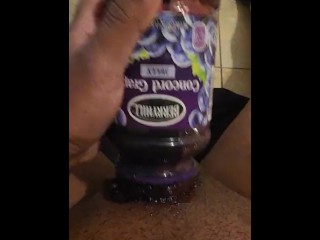 Jerking off with squishy jelly til I cum inside