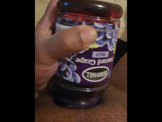 Jerking off with squishy jelly til I cum inside