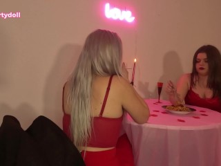 Valentines first date 2 girls farting