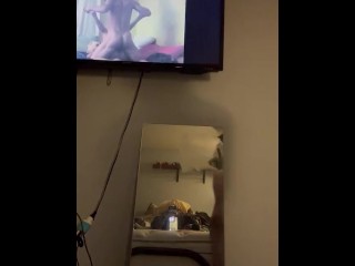 Bored having fun watching my own porn