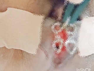 Today's clitoral current masturbation. . 🔅 今日のクリトリス電流オナニーです。。🔅