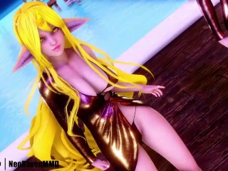 [MMD]Party Tonight (Ahri/Gwen/Soraka/Xayah) [Strip ver.] League of Legends