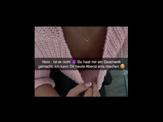 18 Jährige Freundin betrügt ihren Freund mit Ihrem Stiefbruder und sendet es Ihm auf Snapchat