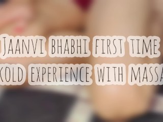 Sanskari Jaanvi bhabhi first time cuckold experience with massager and squirt on his face(hard moan)