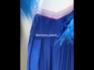 【おもらしチアガール】#cheerleader #omorashi #peeaccident #desperation Wet