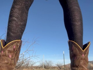 Splashed the Camera while Peeing in a Skirt