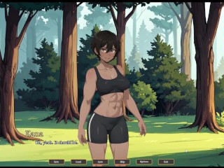 TOMBOY Sex in Forest [ HENTAI Game ] Ep.3 outdoor CREAMPIE my GF at the beach