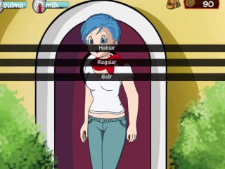 PROBANDO UN JUEGO PORNO DE DRAGON BALL CON BULMA, VIDEL Y MILK - CENO TRAINER