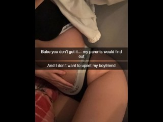 I seduce my ex to fuck me again on Snapchat