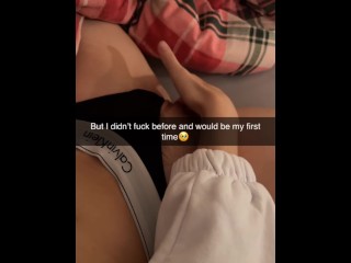 I seduce my ex to fuck me again on Snapchat