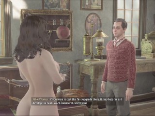 Hogwarts Legacy Nude mods gameplay Part 34 - Broom Riding Race