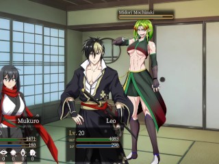 Samurai vandalism - sexy green hair vampire boss fight