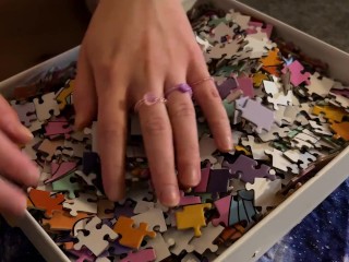 ASMR Nude Puzzle Rummaging (no talking)
