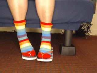 Fluffy Fuzzy Socks Flip Flops Shoeplay