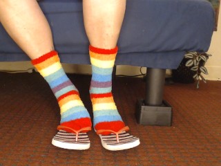 Fluffy Fuzzy Socks Flip Flops Shoeplay