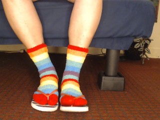 Fluffy Fuzzy Socks Flip Flops Shoeplay