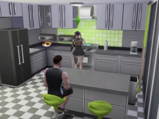 The Sims 4: blowjob Wicked Woohoo mod