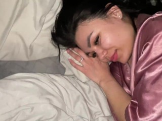 My wife's best friend stayed overnight with us. Seduced a cute on a blowjob and anilingus