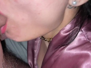 My wife's best friend stayed overnight with us. Seduced a cute on a blowjob and anilingus