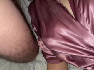 My wife's best friend stayed overnight with us. Seduced a cute on a blowjob and anilingus