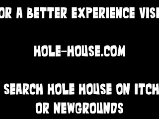 Loona Anal Dildo Riding Through Glory Hole Cum Shot - Hole House