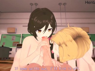 Threesome with Hori and Yoshikawa Horimiya Hentai Uncensored