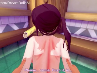 Kafka from Honkai Star Rail: Wet Room and Bathtub - POV