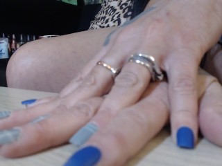 Finger Fetish Fingernail Tapping