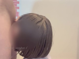 【痴女フェラ】朝起きてキッチンでフェラ抜き♡そのまま高速手コキで再び大量発射