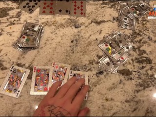 Step-sister lost her sweet holes in a card game