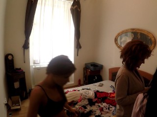 Tight Ass Girls party with lots of panties and skirts pussy wedgie try on haul to dance and twerk