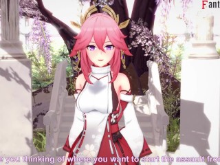 Yae Miko Sucking & Fucking | 1 | Genshin Impact | Full & FPOV version on Patreon: Fantasyking3