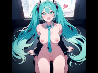 Hatsune miku lovey-dovey sex hentai art and voice