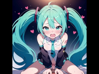 Hatsune miku lovey-dovey sex hentai art and voice