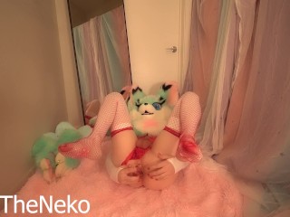 AeriTheNeko Compilation | Furry Femboy Bad Dragon Toys | Creampies | Costumes | Fursuit | Tail