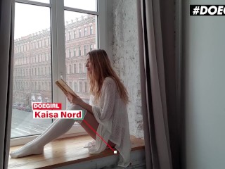 Kaisa Nord Starts Touching Her Body & Masturbates Using A Dildo - DOEGIRLS