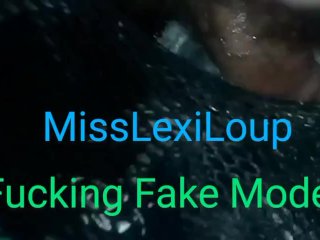 MissLexiLoup trans female tight Rectums ass fucking getting a great fuck with fake model A1